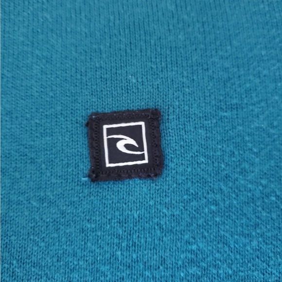 Rip Curl Men's Crewneck Sweater - Teal, Black, Gray - Picture 4 of 6
